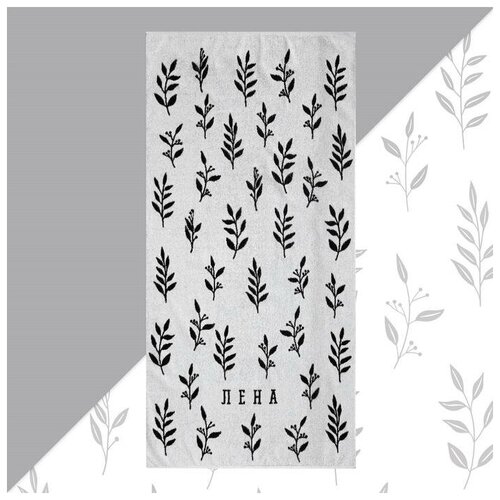 фото Полотенце махровое "этель" лена 70х130см, 100% хлопок, 420гр/м2