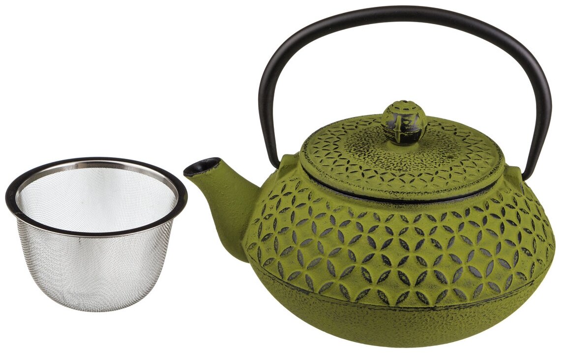 фото Заварочный чайник Lefard чугунный с эмалированным покрытием внутри 700 мл (734-037)