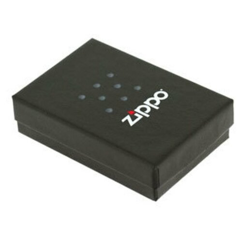 Зажигалка Zippo Classic с покрытием Black Ice, латунь/сталь, чёрная, глянцевая, 36x12x56 мм