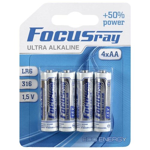 Батарейки FOCUSray ULTRA ALKALINE LR06/BL4 4/48/288