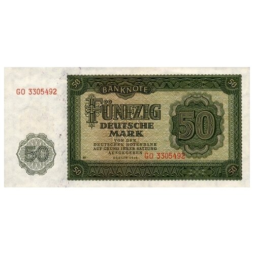 Германия (ГДР) 50 марок 1948 г. UNC гдр 50 марок 1979 г