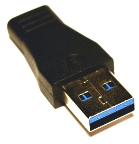 Адаптер USB3.0 Am на Type-Cf KS-295 - чёрный