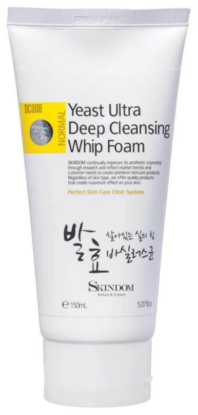 Skindom пенка для сверхглубокой очистки дрожжевая Yeast Ultra Deep Cleansing Whip Foam, 150 мл