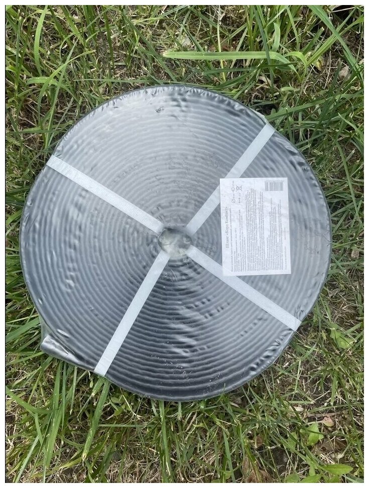 Шланг садовый поливочный Черный КордКомпакт резиновый для полива 15 метров (20 мм внутренний диаметр) - фотография № 5