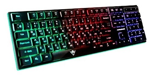 Клавиатура игровая Nakatomi KG-23U Black Gaming с подсветкой - черная