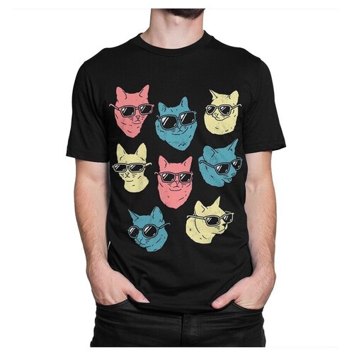 фото Футболка dream shirts крутые коты размер xl, черный