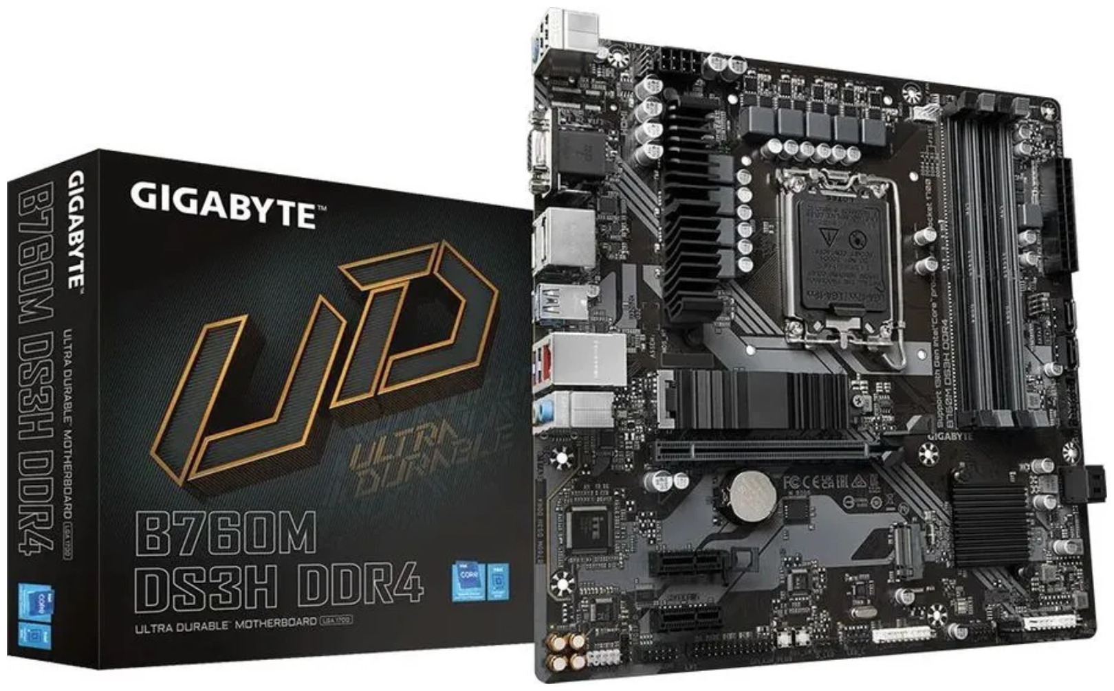 Материнская плата GIGABYTE B760M DS3H DDR4 (rev 10)