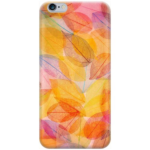 фото Re:pa накладка transparent для apple iphone 6s / 6 с принтом "разноцветные листья"