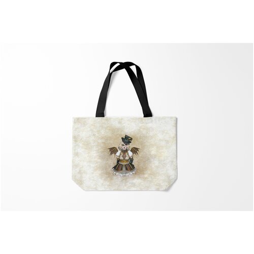 фото Сумка-шоппер / 46х35 см / популярные иллюстрации / стимпанк девушка burnettie