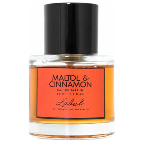 Парфюмерная вода, LABEL MALTOL & CINNAMON, 50 ml парфюмерная вода label lily and tangerine 50 ml унисекс цвет бесцветный