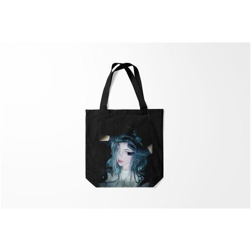 фото Сумка-шоппер / 40х40 см / разная музыка / billie eilish burnettie