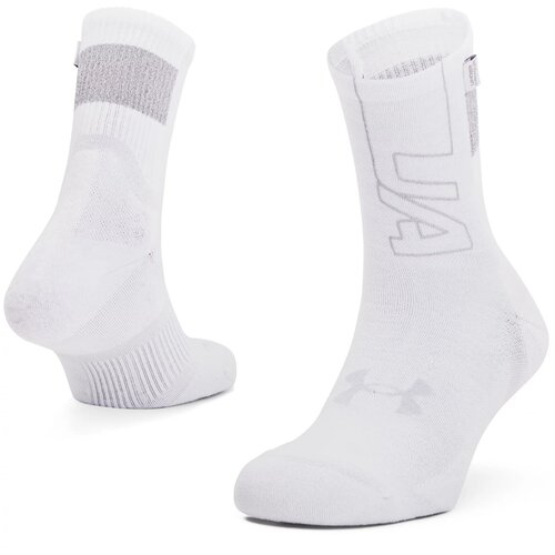 фото Носки under armour dry run crew socks белый lg 1361156-100
