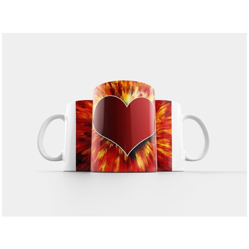 фото Кружка "сердце, взрыв, любовь" 320 мл lotsprints