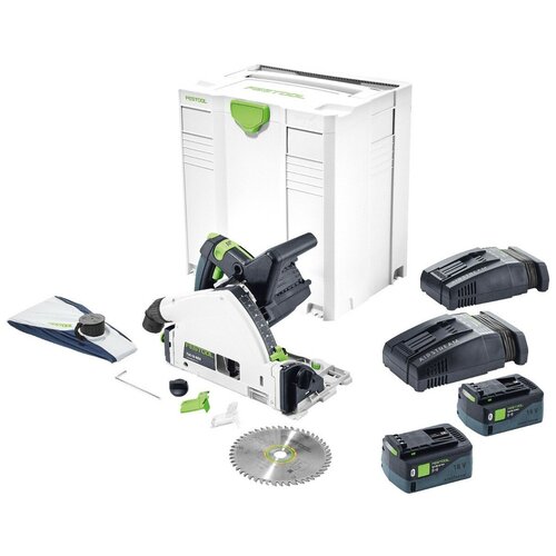 Аккумуляторная погружная пила Festool TSC 55 Li 5,2 REBI-Plus-SCA