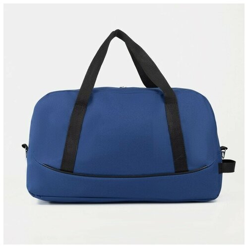 фото Textura сумка спортивная на молнии, без подкладки, наружный карман, цвет синий/белый