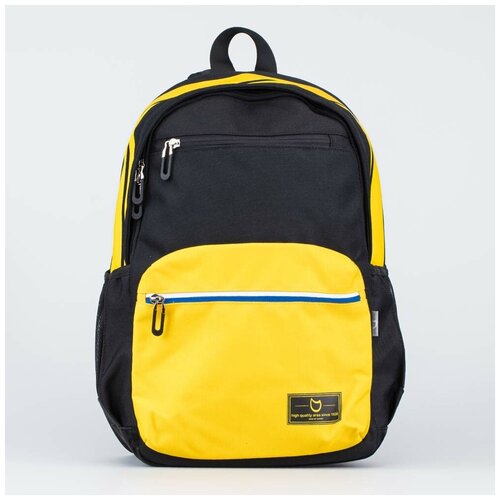 фото Рюкзаки школьные для мальчиков котофей 02704188-00 размер выс. 42 см. цвет жел-чер