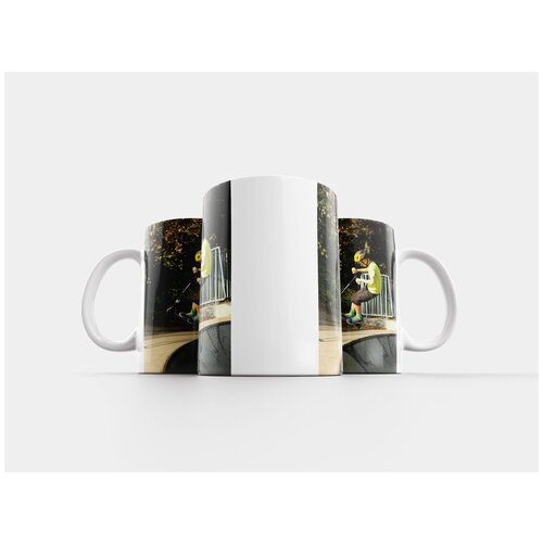 фото Кружка "скейт- парк, роликовые коньки, молодежь" 320 мл lotsprints