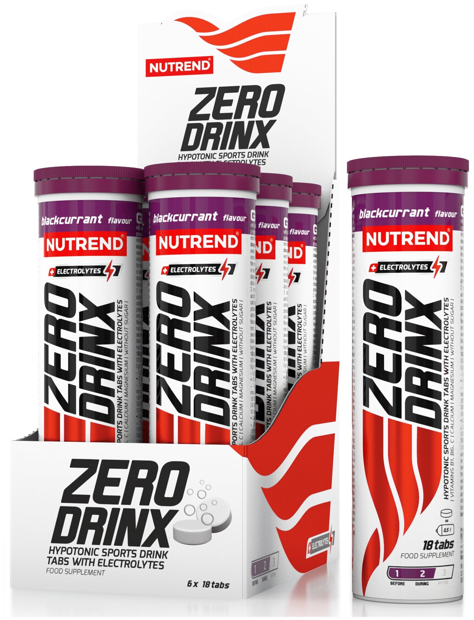  NUTREND ZERODRINX TABS 6 x 18 ,  