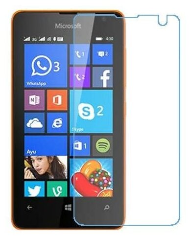 Microsoft Lumia 430 Dual SIM защитный экран из нано стекла 9H одна штука
