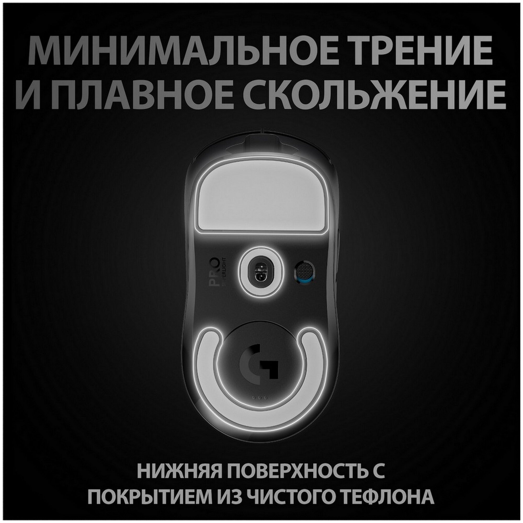 Мышь беспроводная Logitech PRO X SUPERLIGHT, 25600dpi, Wireless/USB, Белый 910-005946 - фото №6