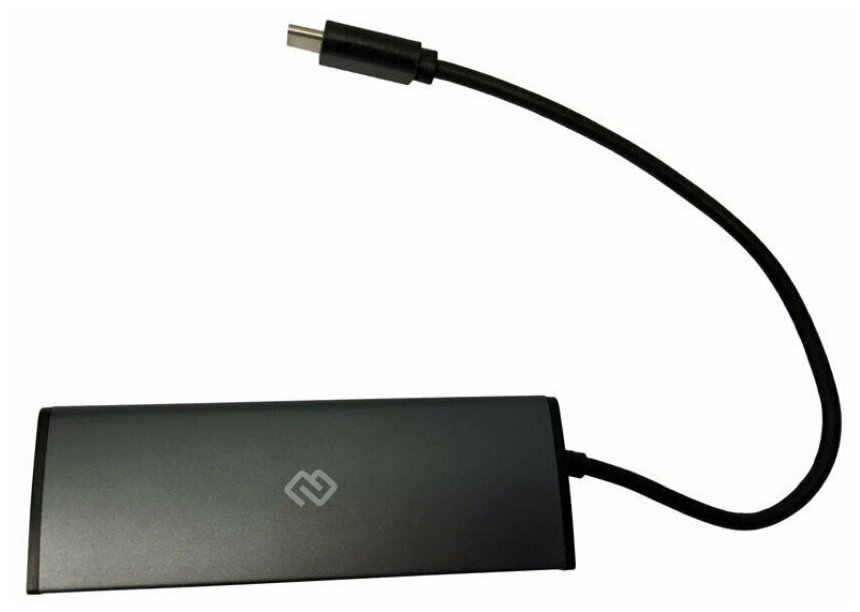 Разветвитель Digma USB-C 4порт. Серый