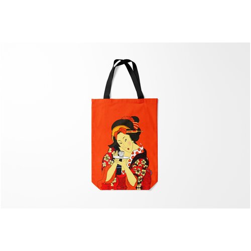 фото Сумка-шоппер / 31х42 см / туристические / япония японка burnettie