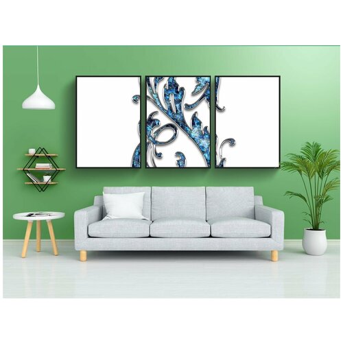 фото Набор модулных постеров для интерьера "цифра, цифра 8, 8" 60x90 см. в тубусе, без рамки lotsprints