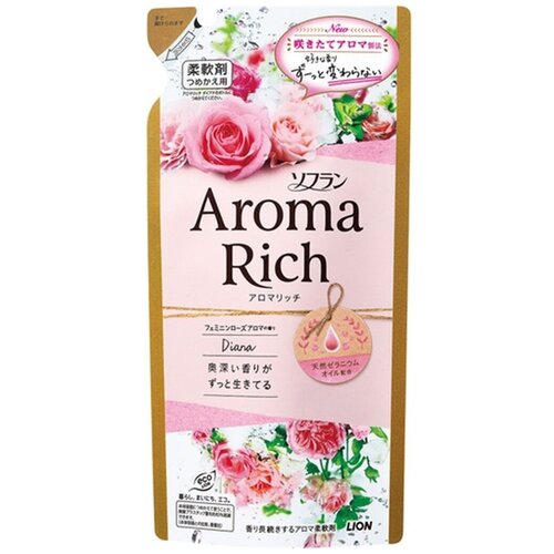 Кондиционер-ополаскиватель для белья LION AROMA Rich Diana м/у 400 мл