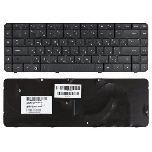 Клавиатура для ноутбука HP Compaq Presario G62-a60er черная 96000₽