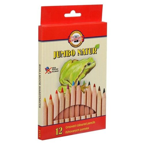 Карандаши утолщённые Jumbo Natur 2172/12N, 12 цветов