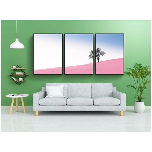 фото Набор модулных постеров для интерьера "природа, пейзаж, задний план" 60x90 см. в тубусе, без рамки lotsprints