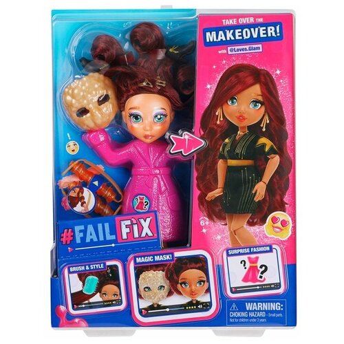 фото Failfix (moose) "фейлфикс" игровой набор кукла 2в1 лавс глэм 22 см с аксессуарами 38191