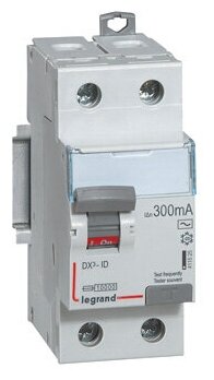 Дифференциальный выключатель нагрузки TX3 2 полюса, 25А, Тип AC, 30мА | код. 403000 | Legrand (2шт. в упак.)