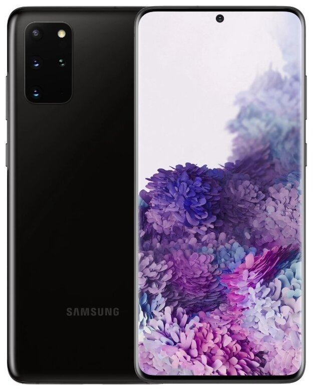 Смартфон Samsung Galaxy S20+ 5G 12/128 ГБ, Dual: nano SIM + eSIM, черный