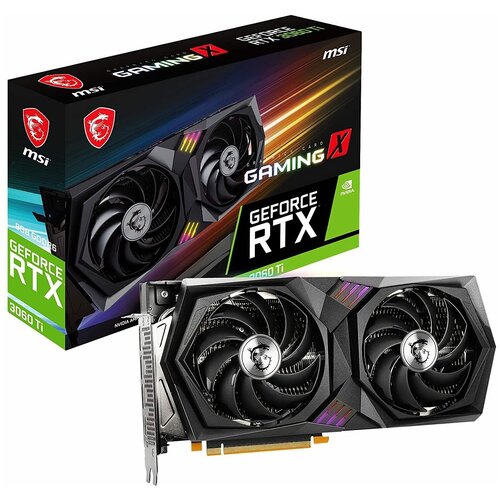 Видеокарта MSI PCI-E 4.0 RTX 3060 Ti GAMING 8G LHR NVIDIA GeForce RTX 3060Ti 8192Mb 256 GDDR6 1710/14000 HDMIx1 DPx3 HDCP Ret