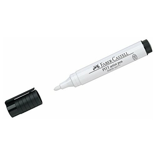 Faber-Castell Ручка капиллярная Рitt Pen BIG, белый, твердый наконечник sela25