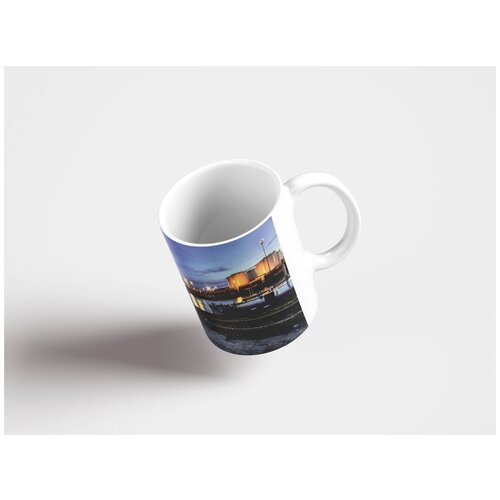 фото Кружка "гельзенкирхен, городской порт, канал рейн-герн 320 мл. белая" lotsprints