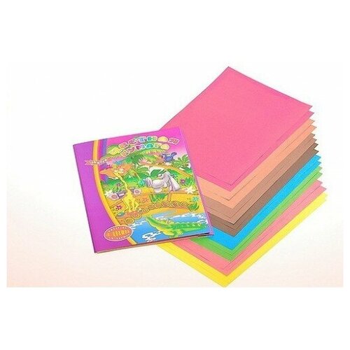 Цветная бумага БланкИздат Бумага цв. А4 8цв. 16л. немелов., офсет., одностор., пл. 60гр/м2, карт.уп.