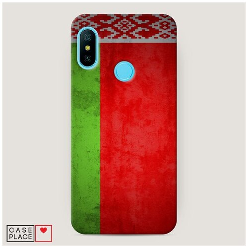 фото Чехол пластиковый xiaomi redmi 6 pro флаг белоруссии 1 case place