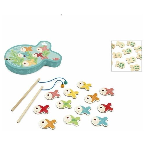 Рыбалка классическая, ИнтерХит (обучающая игра для малышей, 12 рыбок, 6182033)