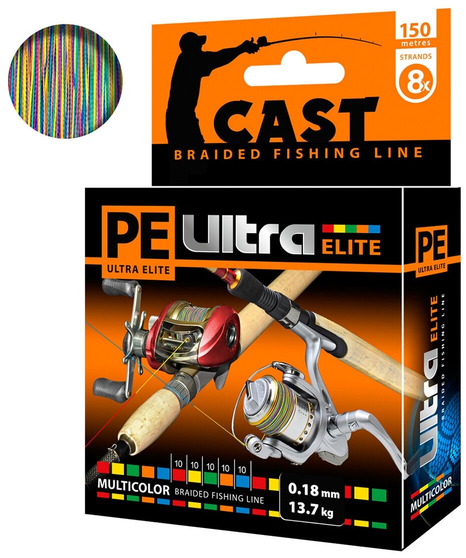 фото PE ULTRA ELITE CAST MILTICOLOR 150м