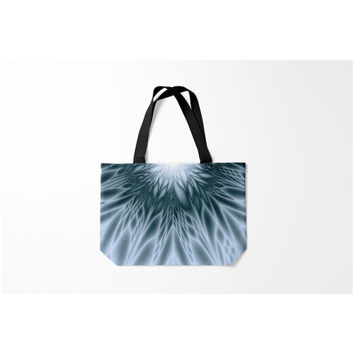 фото Сумка-шоппер / 46х35 см / тренды / абстракция лучи. абстракция. burnettie