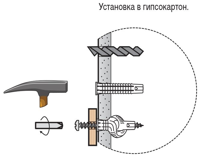 Дюбель универсальный 6x50мм нейлоновый PDU N с шурупом 4х60 Zn Европартнер (20 шт.) - фотография № 10