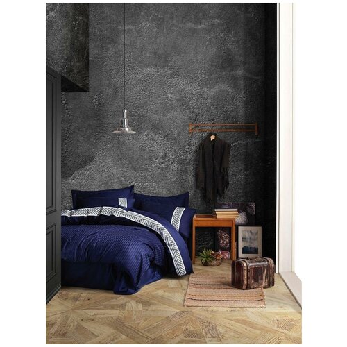 фото Постельное белье sahesr tekstil сатин; brillant синий; размер евро ozdilek