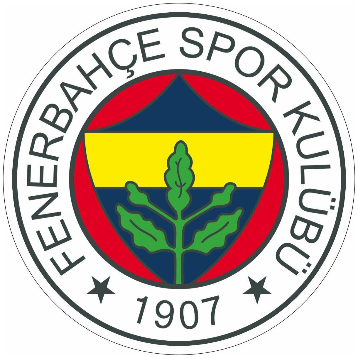 Наклейка виниловая цветная "fenerbahce-spor-kulubu"