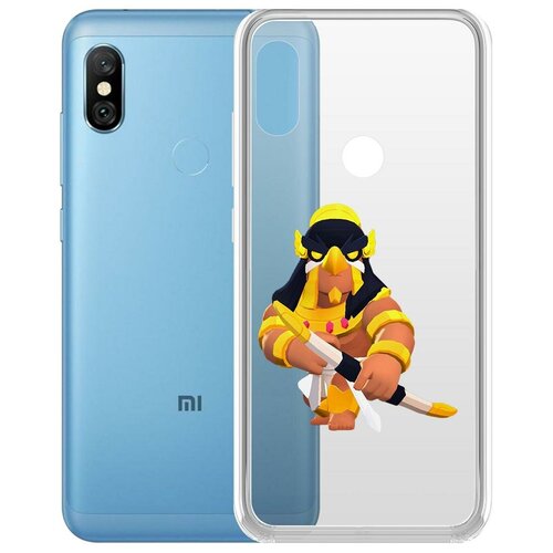 фото Чехол-накладка clear case brawl stars-бо хорус для xiaomi redmi note 6 pro krutoff group