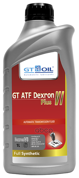 Масло Трансмиссионное Gt Oil Gt Atf Type Vi Синтетическое 1 Л 8809059408513 GT OIL арт. 8809059408513