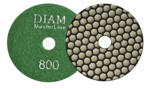 Круг алмазный шлифовальный гибкий DIAM АГШК 100х20 №800 Master Line (сухая) 000569