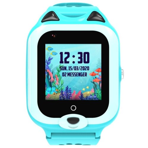 Умные часы для детей Wonlex Smart Baby Watch KT22 4G (LTE) с сим картой, функцией телефона, GPS трекером, камерой, кнопкой SOS, видеозвонком и вибровызовом. Черный