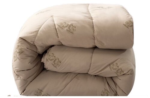 Одеяло верблюжья шерсть(пух) чехол тик 100% хлопок Евро размер плотность одеяла: 400 гр/м2